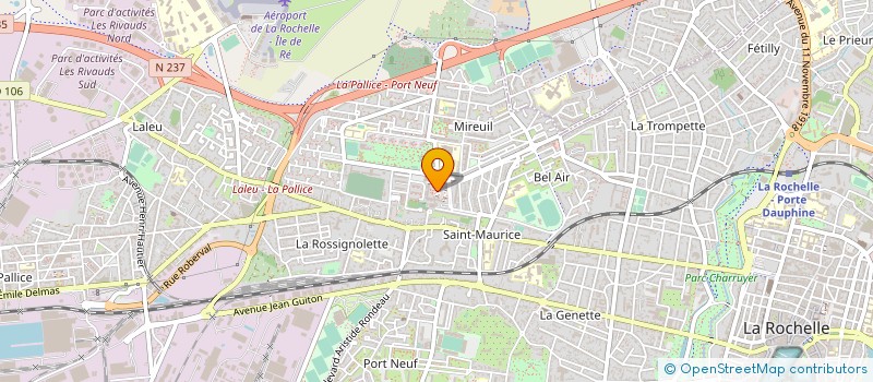 localisation de l'entreprise SCI EUROPE SOINS  LA ROCHELLE