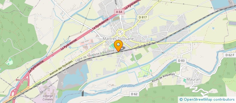 localisation de l'entreprise SCI EUROPEAN CANDY COMPANY  MARTRES-TOLOSANE