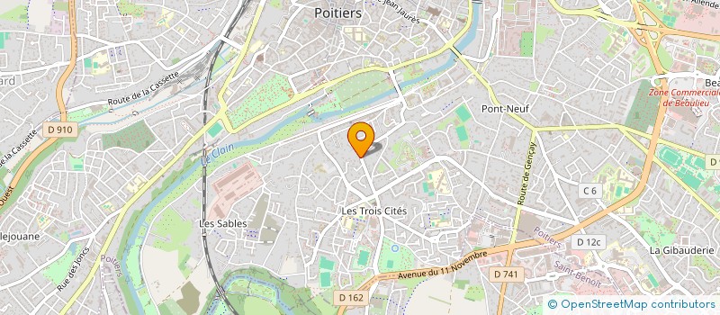 localisation de l'entreprise SCI EUROPEENNE  POITIERS