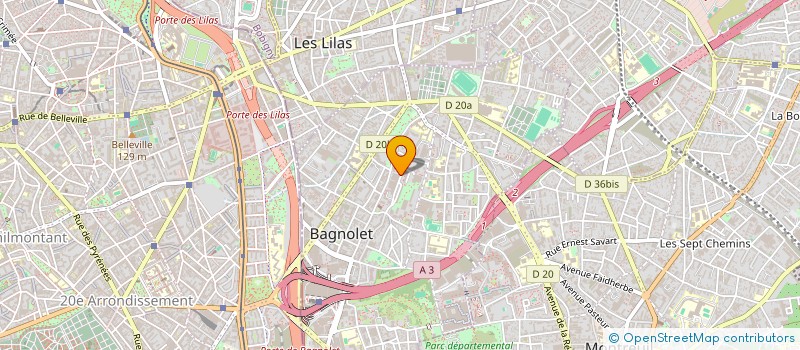 localisation de l'entreprise SCI EUROPEENNE à BAGNOLET