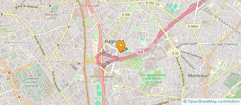 localisation de l'entreprise SCI EUROPEENNE DU LOGEMENT à BAGNOLET