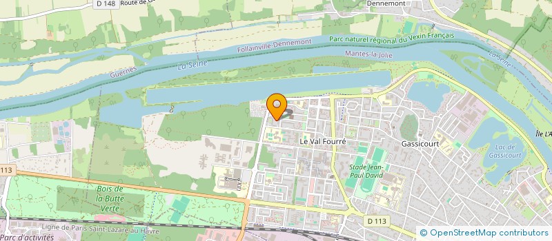 localisation de l'entreprise SCI EUROPHONE  MANTES-LA-JOLIE