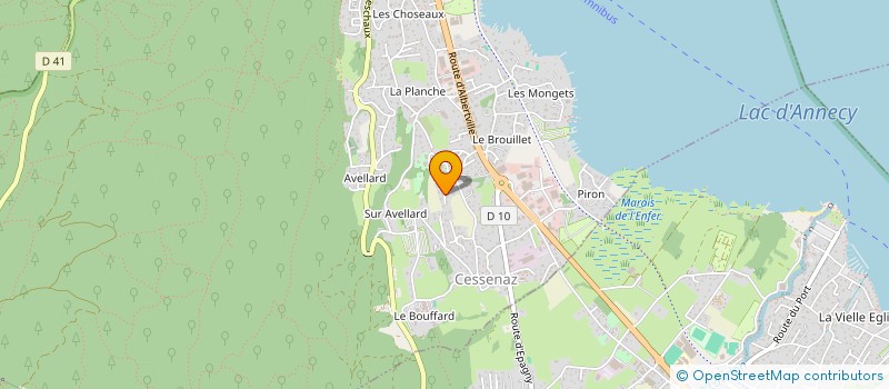 localisation de l'entreprise SCI EUROPOLE INVESTISSEMENT II  SEVRIER