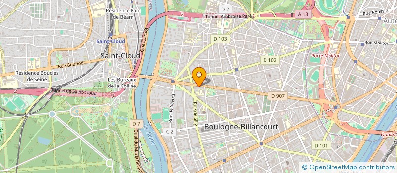 localisation de l'entreprise SCI EUROPRIME à BOULOGNE-BILLANCOURT