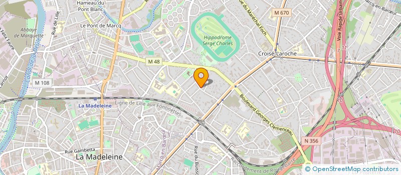 localisation de l'entreprise SCI EUROS à MARCQ-EN-BARŒUL