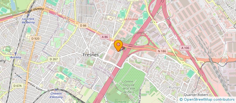 localisation de l'entreprise SCI EUROSTRA  FRESNES