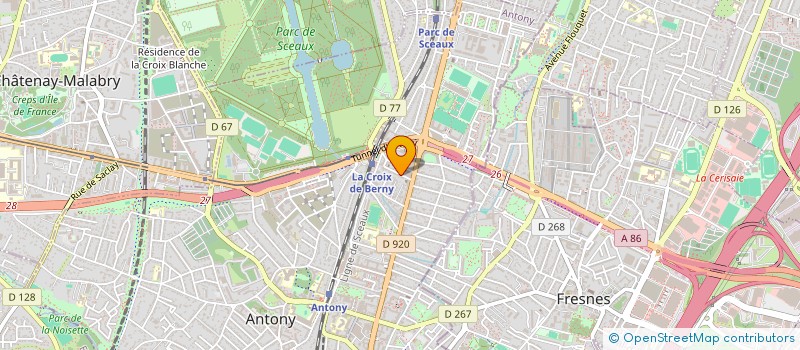 localisation de l'entreprise SCI EUROSUD à ANTONY