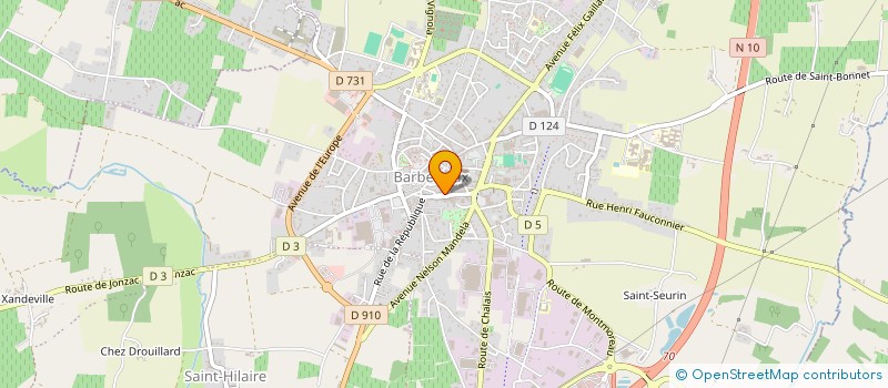 localisation de l'entreprise SCI EUSANNY  BARBEZIEUX-SAINT-HILAIRE