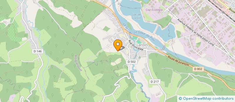 localisation de l'entreprise SCI EUSKAL HERRIA  LAROIN