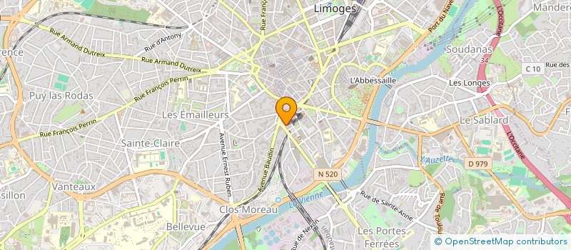 localisation de l'entreprise SCI EUSKAL OUSTAL à LIMOGES