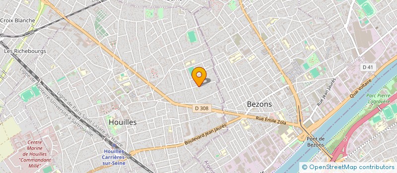 localisation de l'entreprise SCI EUSKARA  HOUILLES