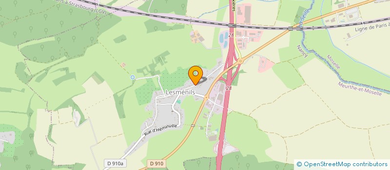 localisation de l'entreprise SCI EUSY  LESMENILS