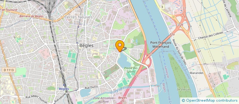 localisation de l'entreprise SCI EUTERPE  BEGLES