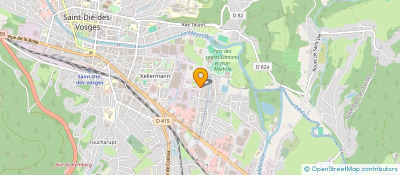 localisation de l'entreprise SCI EUVILE IMMO à SAINT-DIE-DES-VOSGES