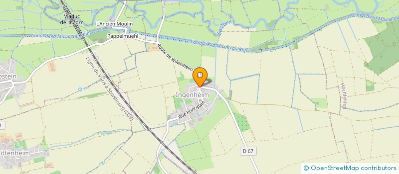 localisation de l'entreprise SCI EUX  SCHERLENHEIM