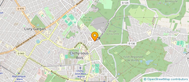 localisation de l'entreprise SCI EV'LISE à CLICHY-SOUS-BOIS