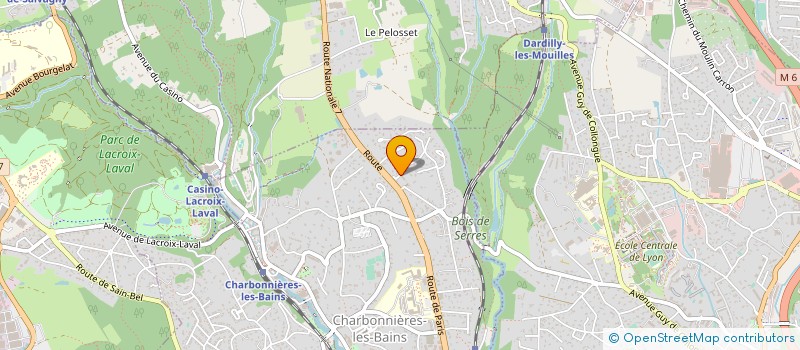 localisation de l'entreprise SCI EVA  CHARBONNIERES-LES-BAINS