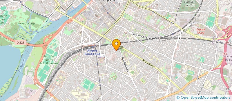 localisation de l'entreprise SCI EVA à ANGERS