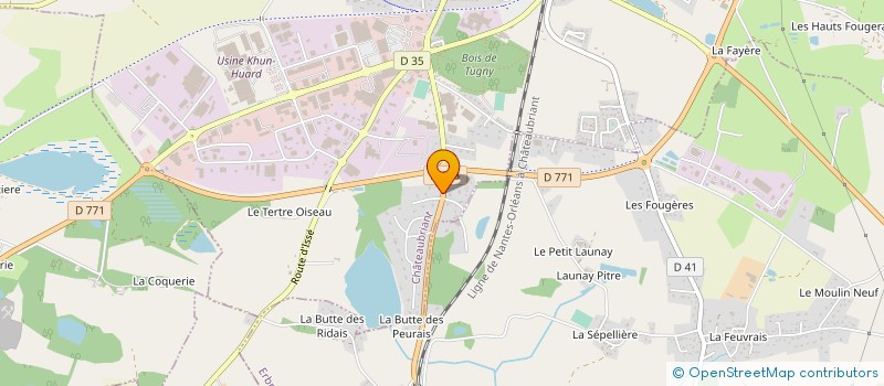 localisation de l'entreprise SCI EVA  CHATEAUBRIANT