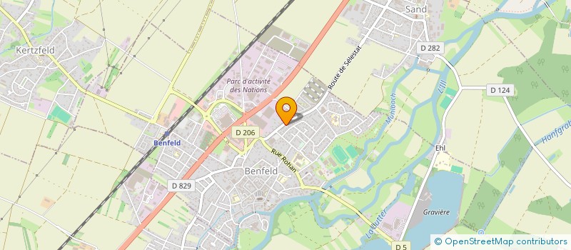 localisation de l'entreprise SCI EVA  OBENHEIM