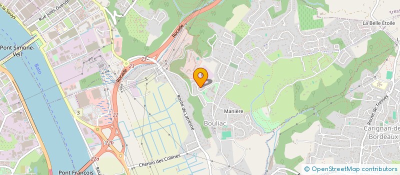 localisation de l'entreprise SCI EVA  BOULIAC