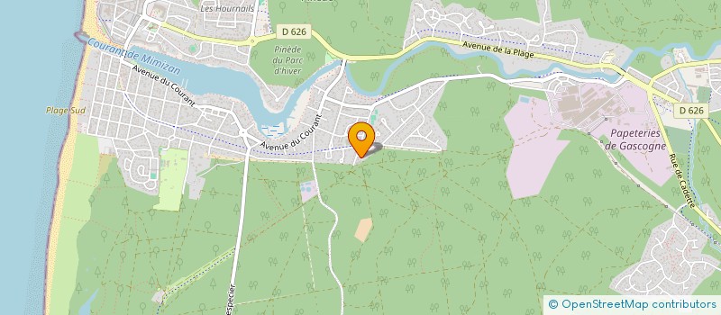 localisation de l'entreprise SCI EVA  MIMIZAN