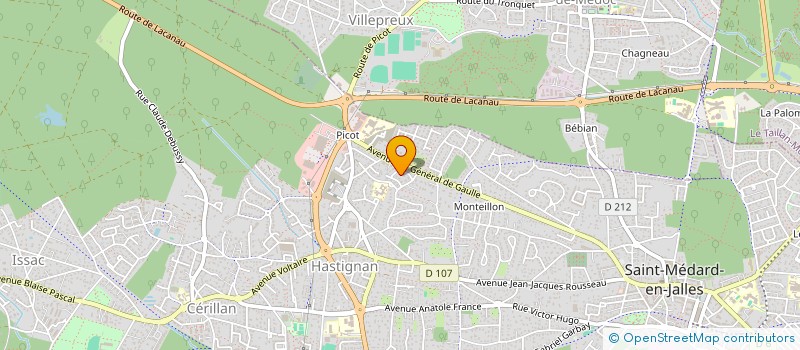 localisation de l'entreprise SCI EVA  SAINT-MEDARD-EN-JALLES