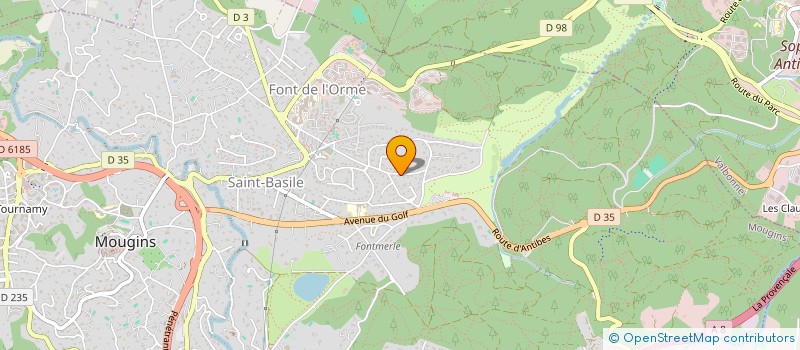 localisation de l'entreprise SCI EVA à MOUGINS