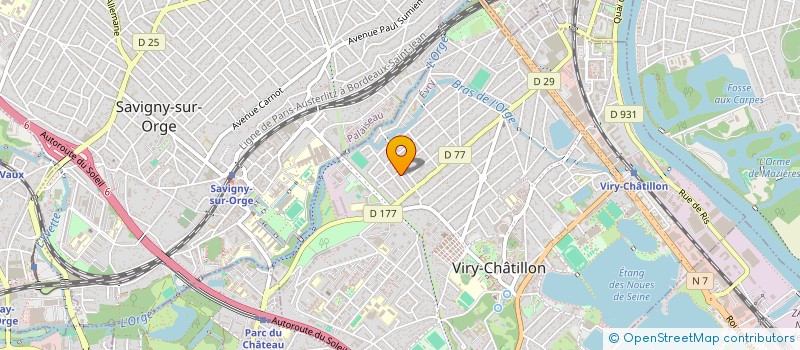 localisation de l'entreprise SCI EVA à VIRY-CHATILLON