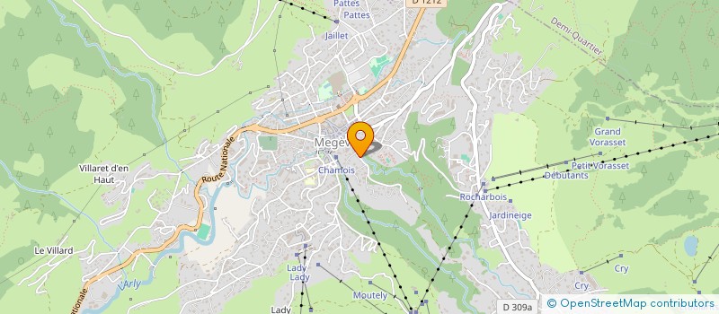 localisation de l'entreprise SCI EVA  MEGEVE