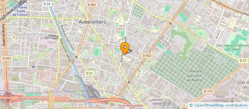 localisation de l'entreprise SCI EVA à BAGNOLET