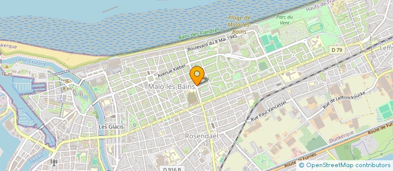 localisation de l'entreprise SCI EVA  DUNKERQUE