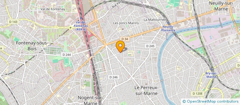 localisation de l'entreprise SCI EVA 8  LE PERREUX-SUR-MARNE