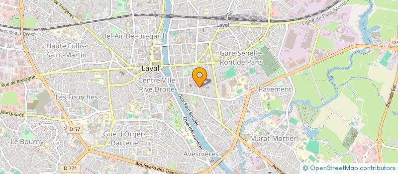 localisation de l'entreprise SCI EVA à LAVAL
