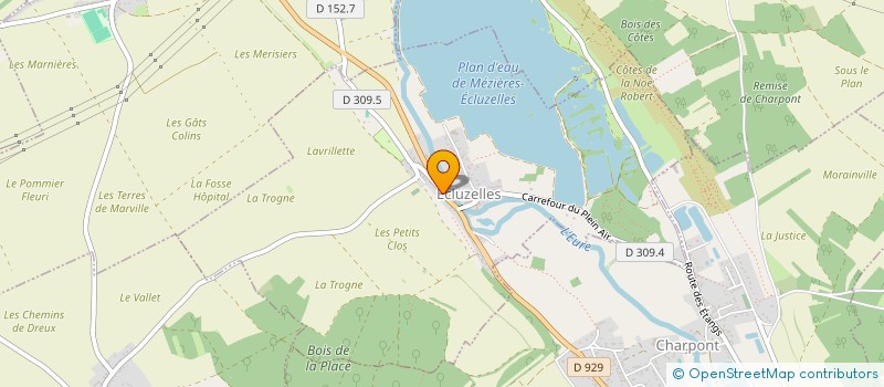 localisation de l'entreprise SCI EVA à ECLUZELLES