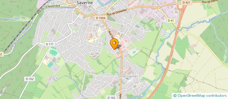 localisation de l'entreprise SCI EVA  SAVERNE