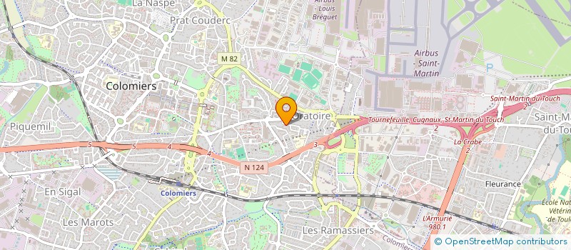 localisation de l'entreprise SCI EVA à COLOMIERS