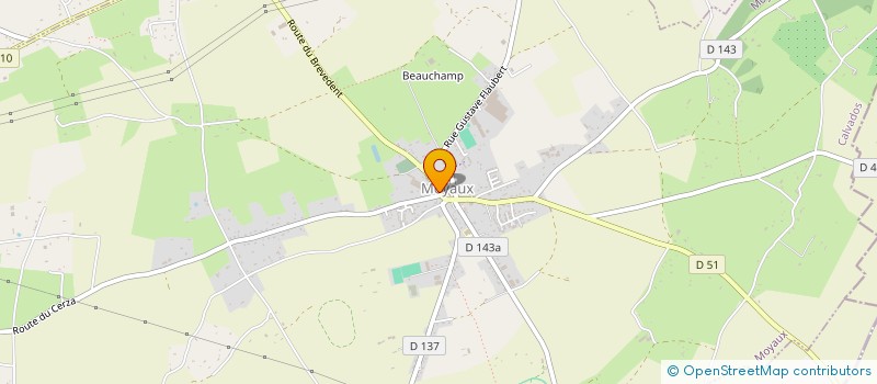 localisation de l'entreprise SCI EVA  MOYAUX