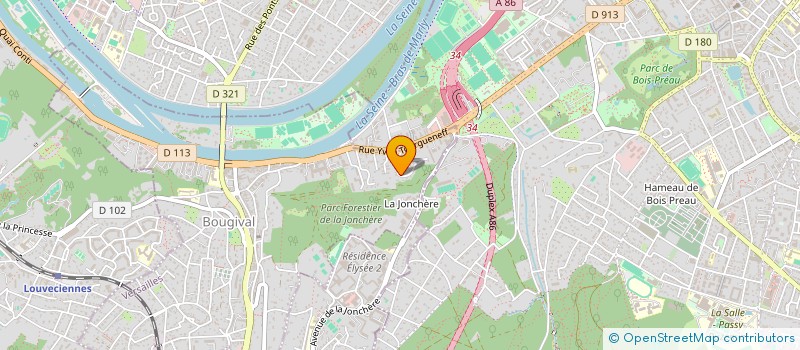 localisation de l'entreprise SCI EVA  BOUGIVAL