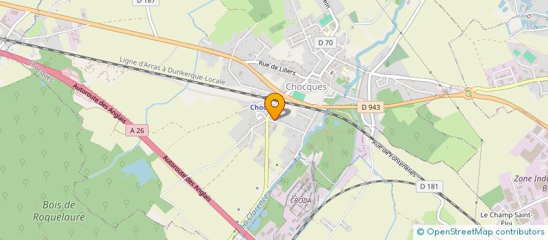 localisation de l'entreprise SCI EVA  CHOCQUES