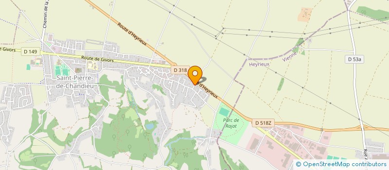 localisation de l'entreprise SCI EVA.LUATION IMMO  SAINT-PIERRE-DE-CHANDIEU