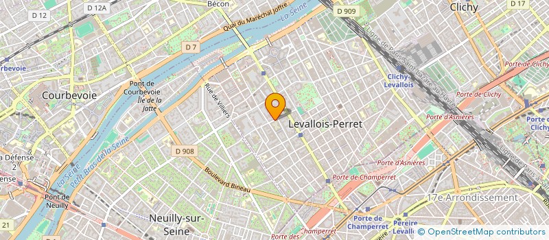 localisation de l'entreprise SCI EVA RP à LEVALLOIS-PERRET