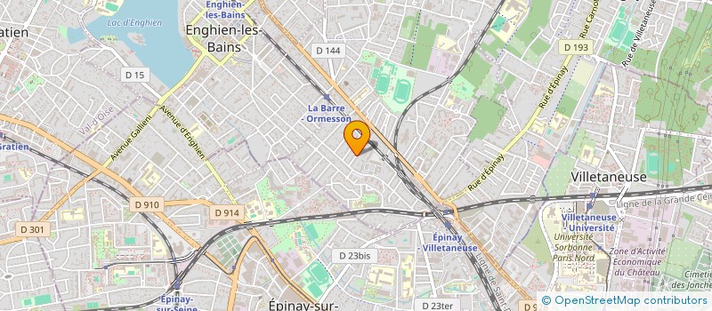 localisation de l'entreprise SCI EVA2M  DEUIL-LA-BARRE