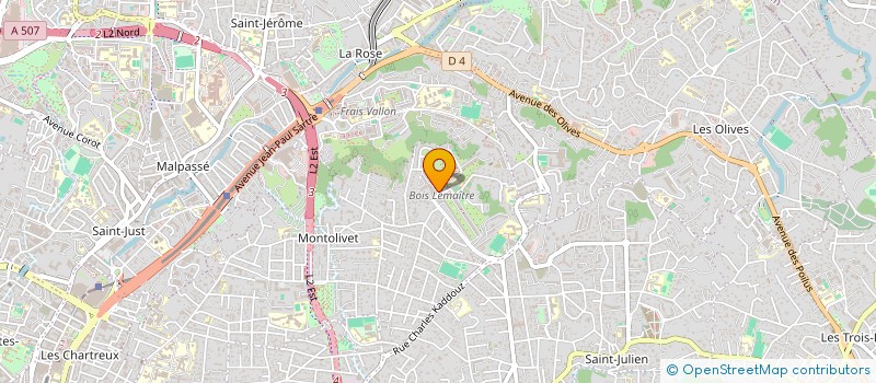 localisation de l'entreprise SCI EVABER à MARSEILLE 12EME