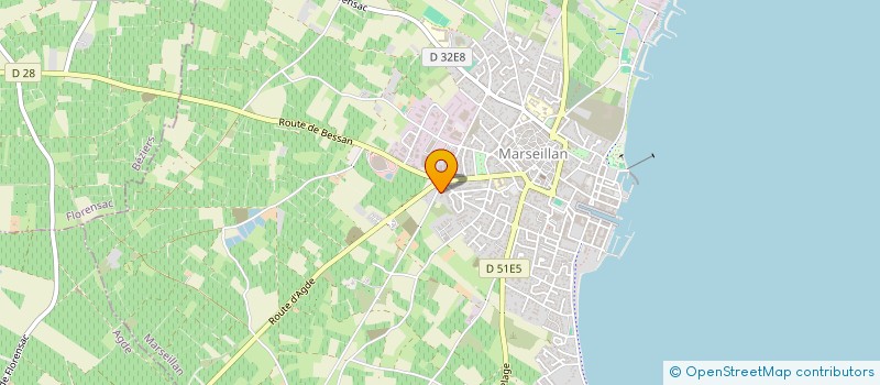 localisation de l'entreprise SCI EVADAM à MARSEILLAN