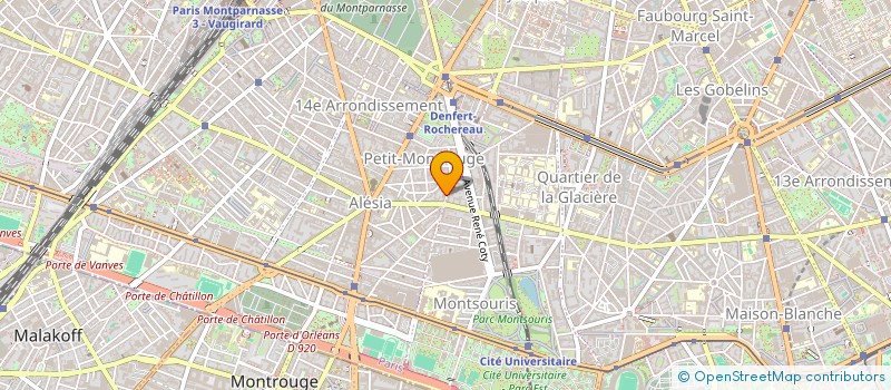 localisation de l'entreprise SCI EVADRIEN  PARIS 14