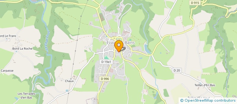 localisation de l'entreprise SCI EVAHONIENNE  EVAUX-LES-BAINS