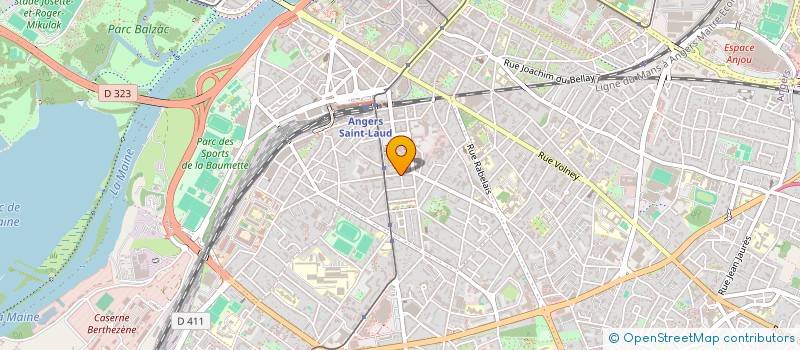 localisation de l'entreprise SCI EVAIN à ANGERS