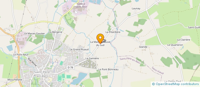 localisation de l'entreprise SCI EVAIN  SAINT-PERE-EN-RETZ