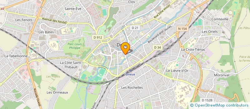 localisation de l'entreprise SCI EVAIN à DREUX